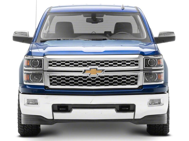 Chevrolet Silverado 1500 LED Headlights - Raxiom - OE Projector, Chrome Trim, Clear Lens - Black - `14-`15