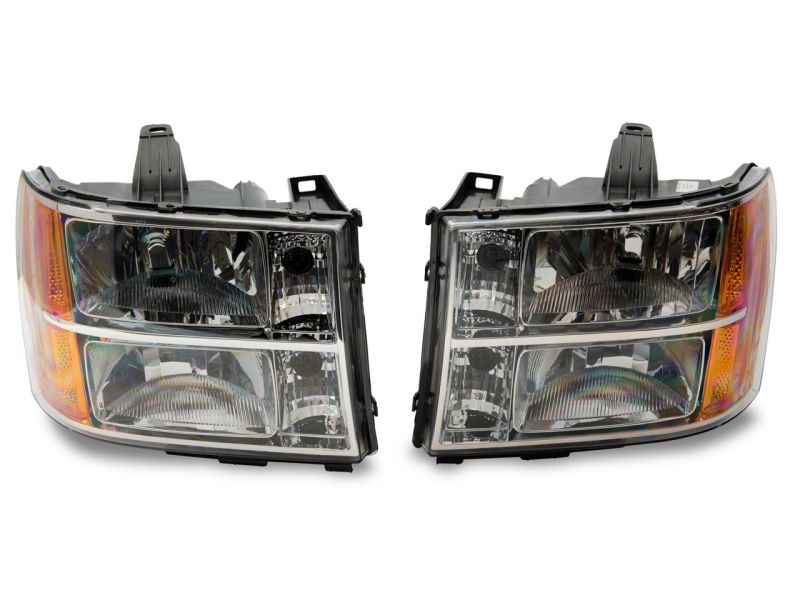 GMC Sierra 3500 HD LED Headlights - Raxiom - Axial OEM Rep - Chrome - `07-`14