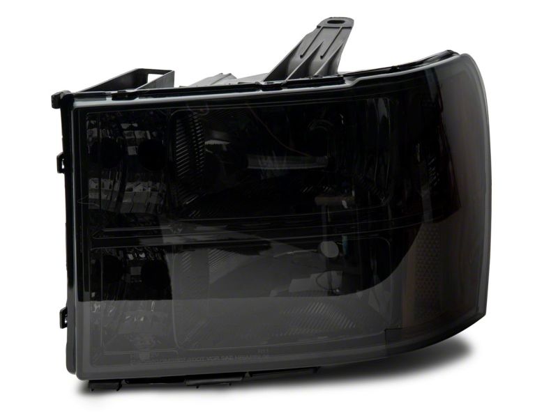 GMC Sierra 1500 LED Headlights - Raxiom - Axial OEM Style - Chrome Housing, Smoked Lens - `07-`14