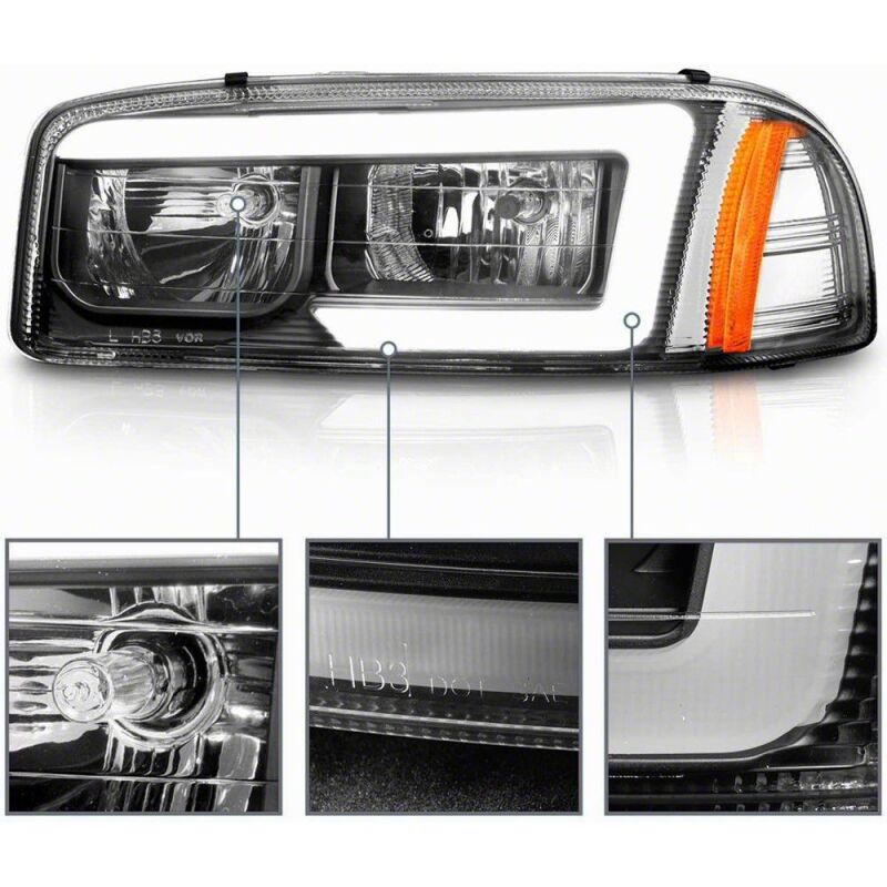 Chevrolet Sierra 1500 LED Headlights - Raxiom - Axial Series LED DRL - `99-`06