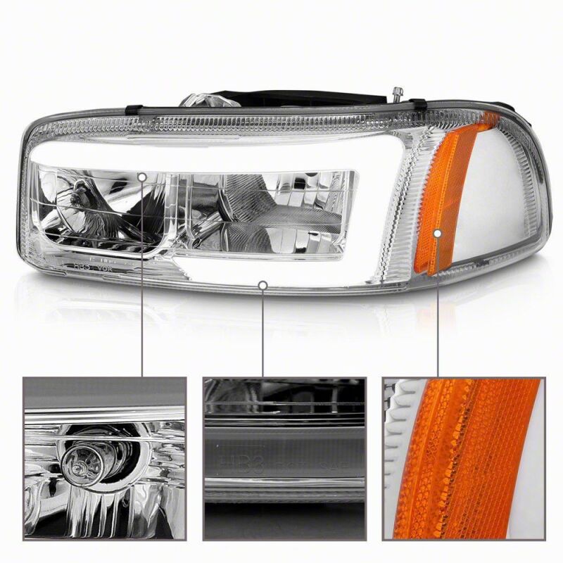 Chevrolet Sierra 1500 LED Headlights - Raxiom - Axial Series LED DRL - `99-`06