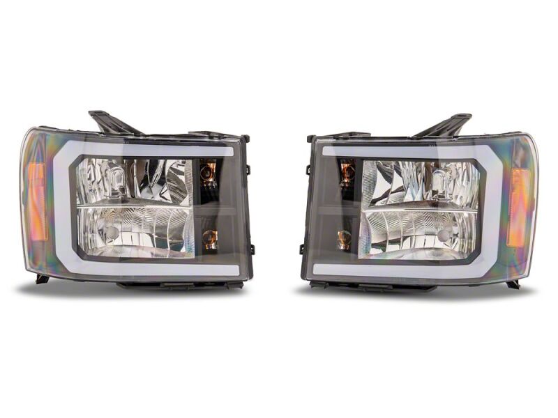 Chevrolet Sierra 1500 LED Headlights - Raxiom - Axial Series - Black - `07-`13