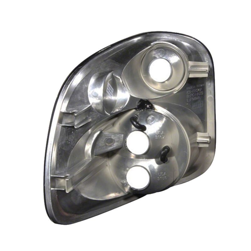 Ford F-150 LED Taillights - Raxiom - Axial Series Version 2 - Black - Red/Clear Lens - `97-`00