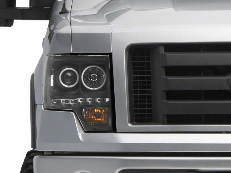 Ford F-150 LED Headlights - Raxiom - G2 Super White LED Halo Projector - Super White - `09-`14