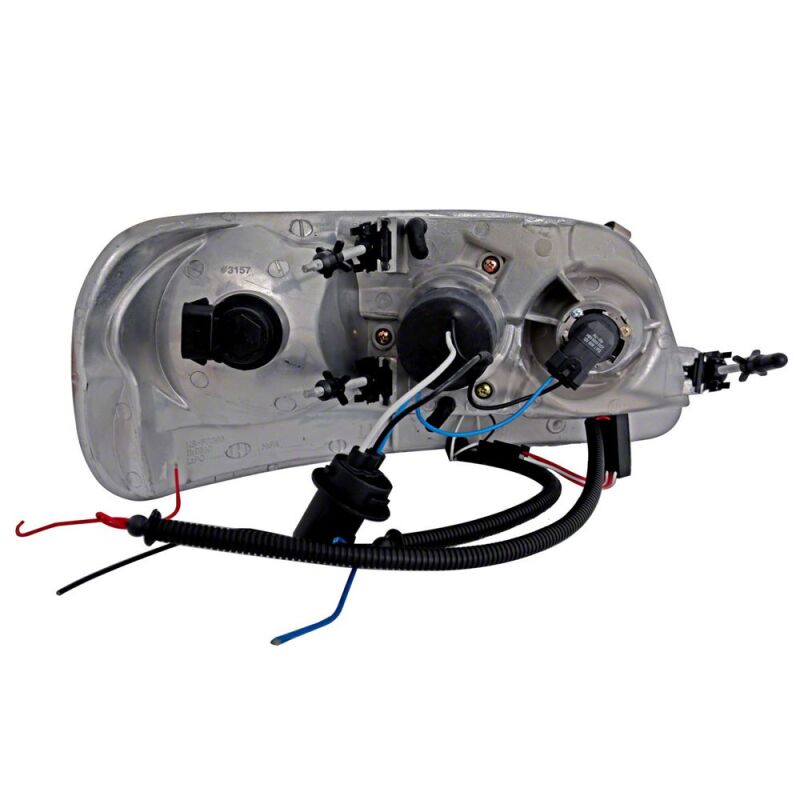 Ford F-150 LED Headlights - Raxiom - Halo Projector - Black Housing - `97-`03
