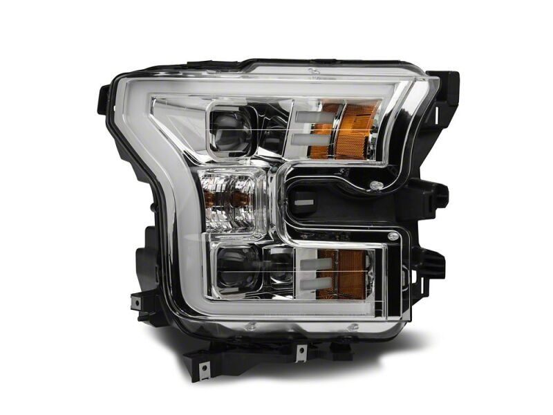 Ford F-150 LED Headlights - Raxiom - Projector with LED Accent - Chrome - `15-`17