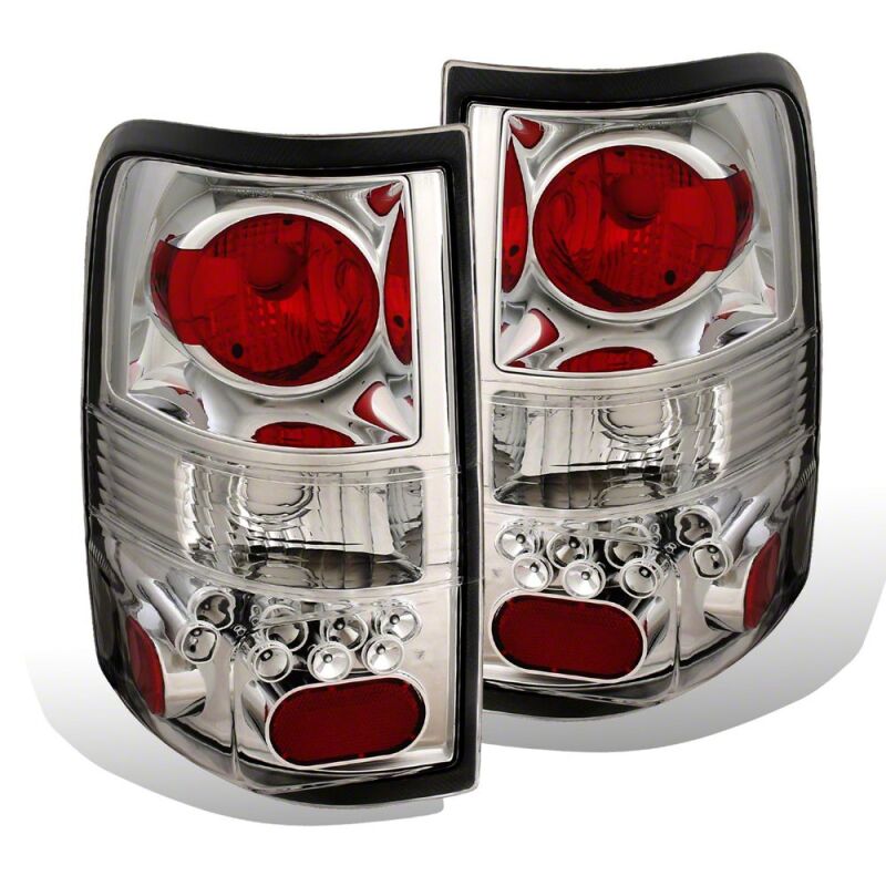 Ford F-150 LED Taillights - Rear - Raxiom - Euro Style - Chrome Housing - `04-`08