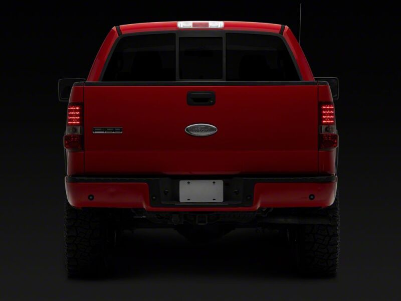 Ford F-150 LED Taillights - Raxiom - Chrome Housing - Red/Clear - `04-`08