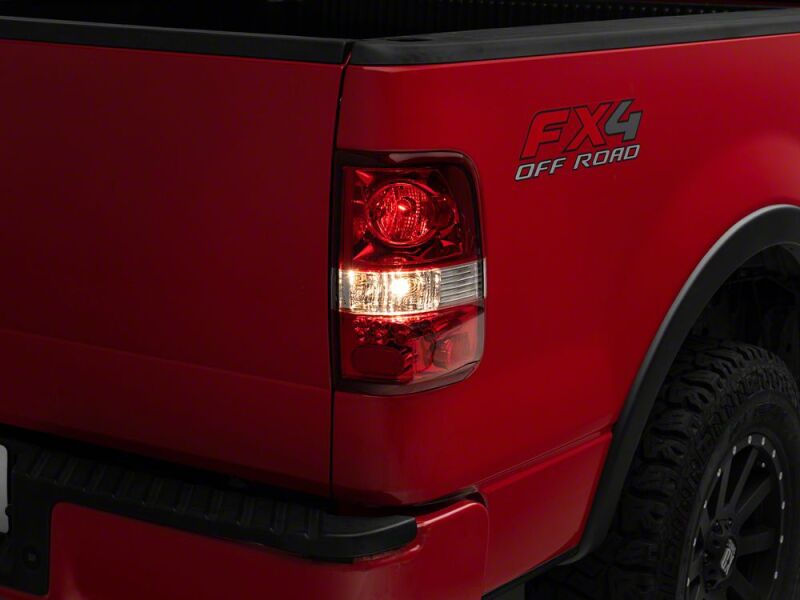Ford F-150 LED Taillights - Raxiom - OEM Style - Chrome Housing- Red Lens - `04-`08