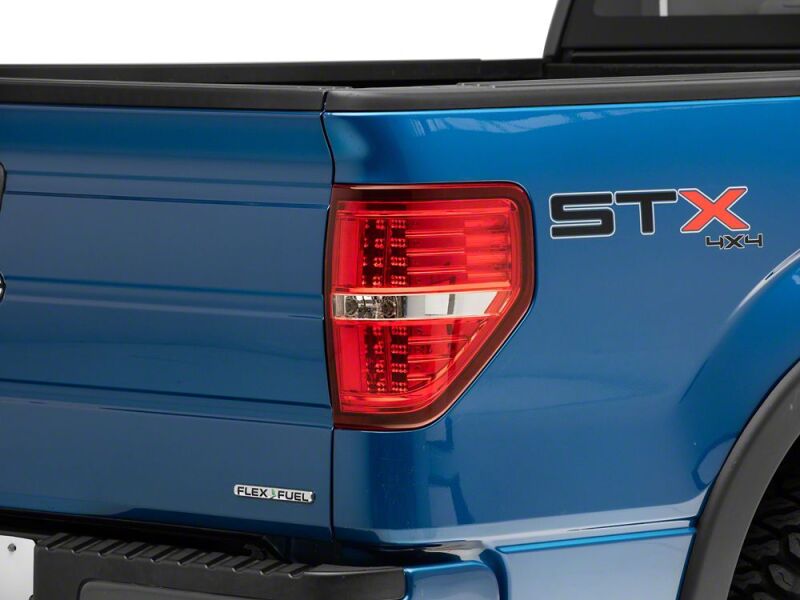 Ford F-150 LED Taillights - Raxiom - Chrome Housing- Red/Clear Lens - `09-`14