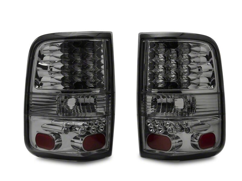 Ford F-150 Styleside LED Taillights - Raxiom - Chrome Housing - Smoked Lens - `04-`08