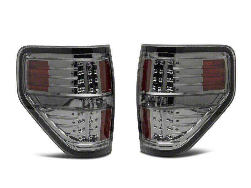 Ford F-150 Styleside LED Taillights - Raxiom - Black Housing - Smoked - `09-`14