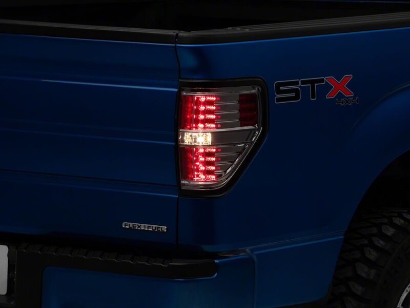 Ford F-150 Styleside LED Taillights - Raxiom - Black Housing - Smoked - `09-`14