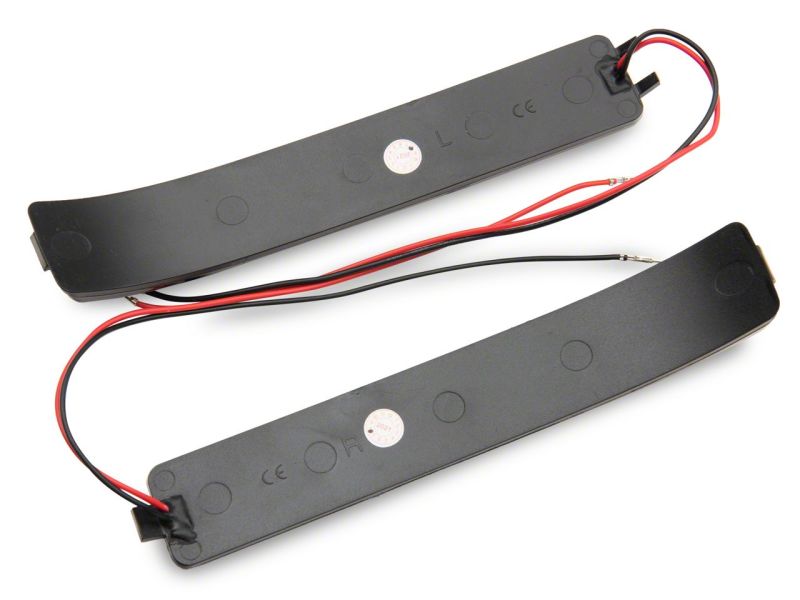 Ford F-150 Side Mirrors - Driver and Passenger Side - Raxiom - Axial Series White LED Mirror Turn Signal - Smoked - `09-`14