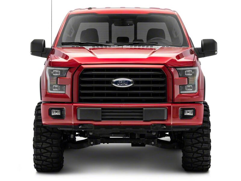 Ford F-150 LED Headlights - Raxiom - Projector with LED Amber DRL - Black - `15-`17