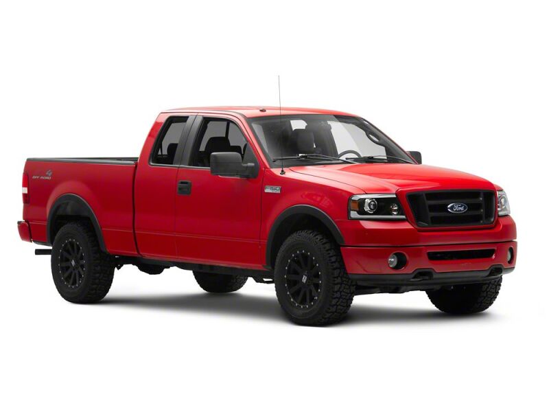 Ford F-150 LED Headlights - Raxiom - Proj Headlights/Seq LED Bar - Clear Lens - Black - `04-`08