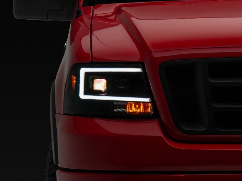 Ford F-150 LED Headlights - Raxiom - Axial Series Projector - Black - `04-`08