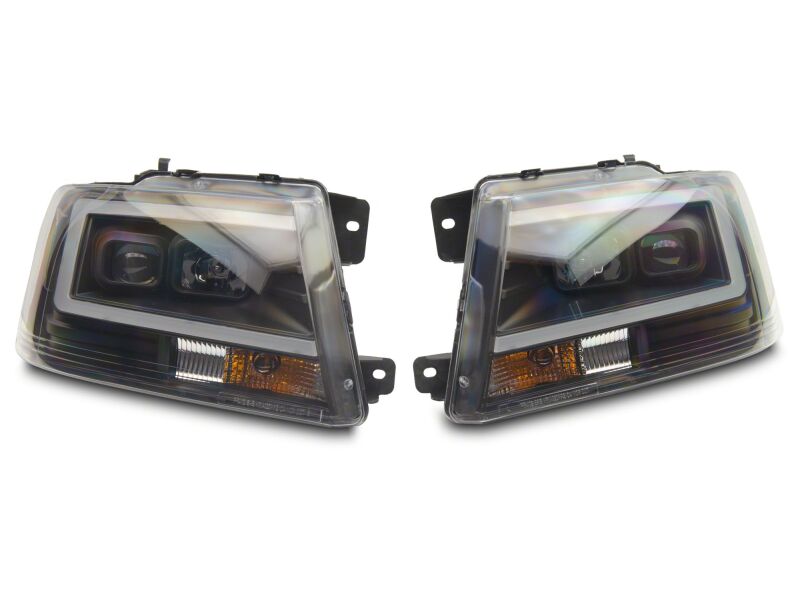 Ford F-150 LED Headlights - Raxiom - Axial Series Projector - Black - `04-`08