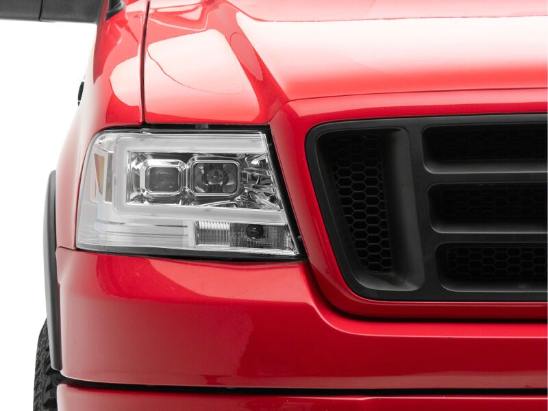 Ford F-150 LED Headlights - Raxiom - Axial Series Projector - Chrome Housing - `04-`08