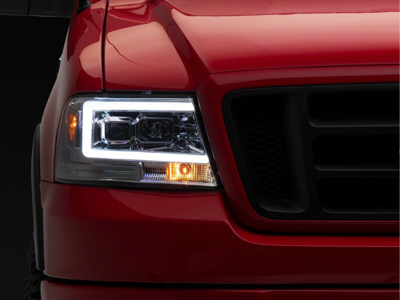 Ford F-150 LED Headlights - Raxiom - Axial Series Projector - Chrome Housing - `04-`08