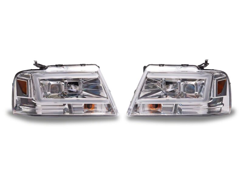 Ford F-150 LED Headlights - Raxiom - Axial Series Projector - Chrome Housing - `04-`08