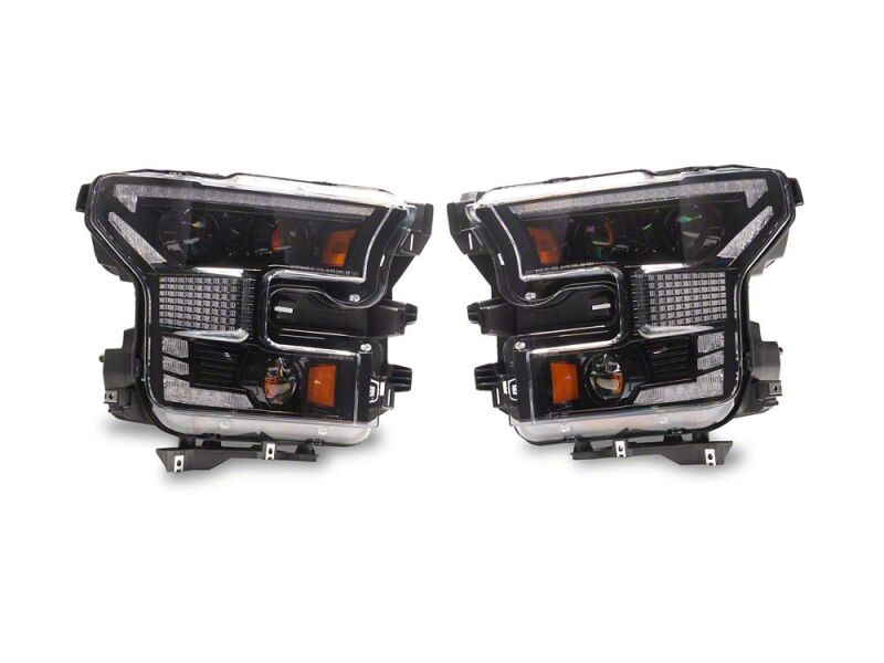 Ford F-150 LED Headlights - Raxiom - XR Series with DRL - Black Housing - `15-`17