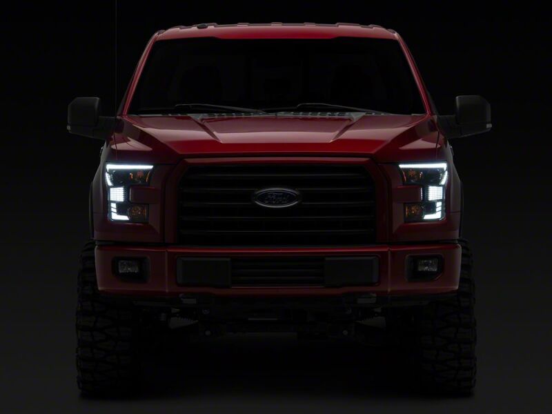 Ford F-150 LED Headlights - Raxiom - XR Series with DRL - Black Housing - `15-`17