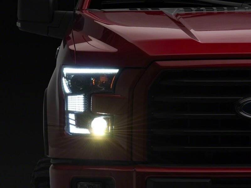 Ford F-150 LED Headlights - Raxiom - XR Series with DRL - Black Housing - `15-`17