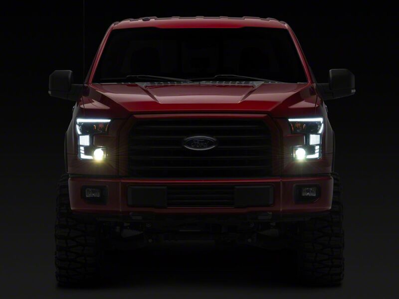 Ford F-150 LED Headlights - Raxiom - XR Series with DRL - Black Housing - `15-`17