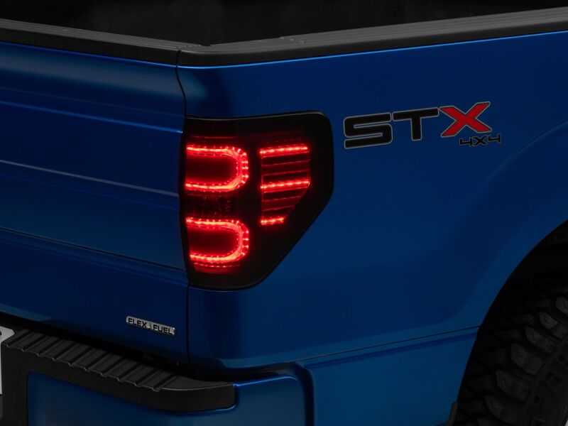 Ford F-150 LED Taillights - Raxiom - Axial Series - Black Housing- Smoked Lens - `09-`14