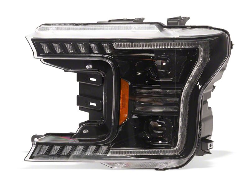 Ford F-150 LED Headlights - Raxiom - Halo Surround with White DRL - Black - `18-`20