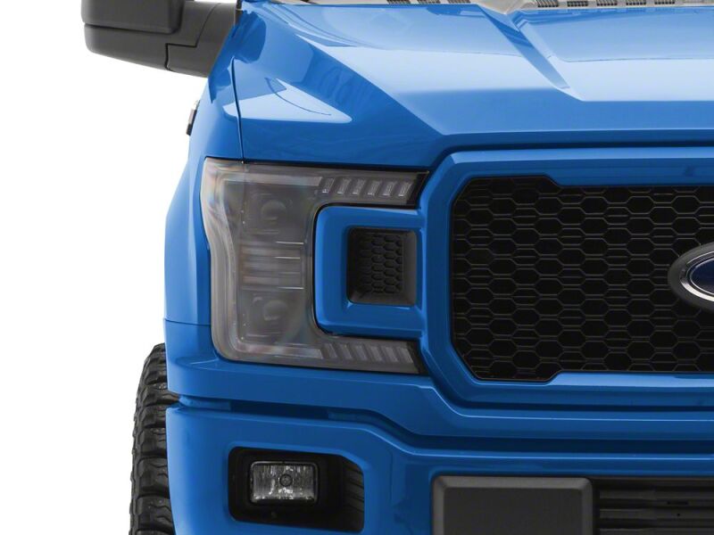 Ford F-150 LED Headlights - Raxiom - Halo Surround with White DRL - Black - `18-`20