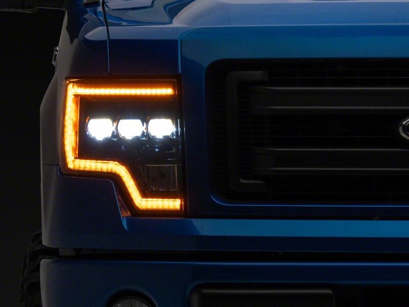 Ford F-150 LED Headlights - Raxiom - CXR Series Amber DRL - Black - `09-`14