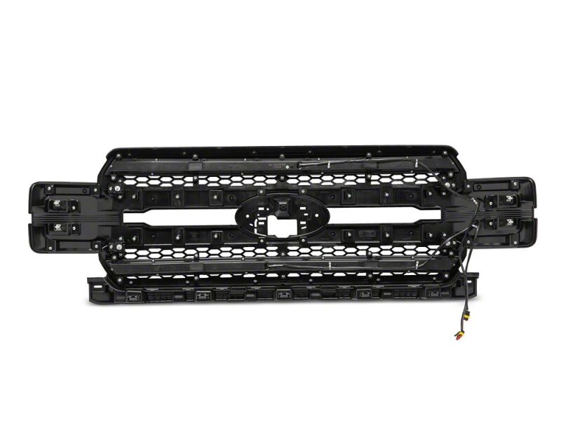 Ford F-150 Replacement Grille - Raxiom - CXR Series LED Upper with White DRL - Black - `18-`20
