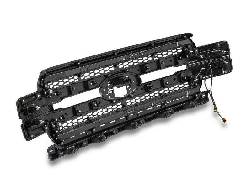 Ford F-150 Replacement Grille - Raxiom - CXR Series LED Upper with White DRL - Black - `18-`20