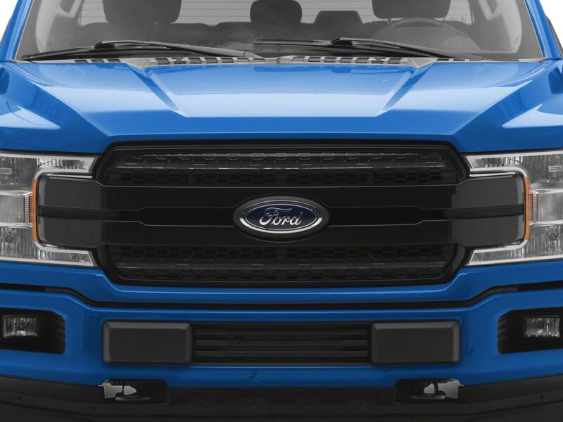 Ford F-150 Replacement Grille - Raxiom - CXR Series LED Upper with White DRL - Black - `18-`20