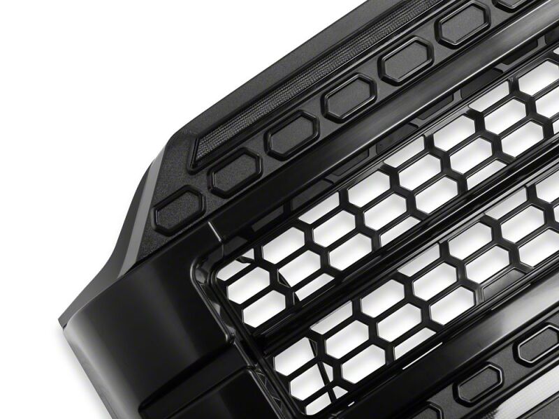 Ford F-150 Lighting Kit - Raxiom - CXR Series LED Upper Replacement Grille with White DRL - Black - `21-`23