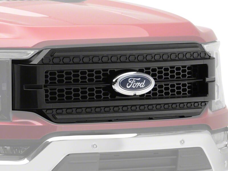 Ford F-150 Lighting Kit - Raxiom - CXR Series LED Upper Replacement Grille with White DRL - Black - `21-`23