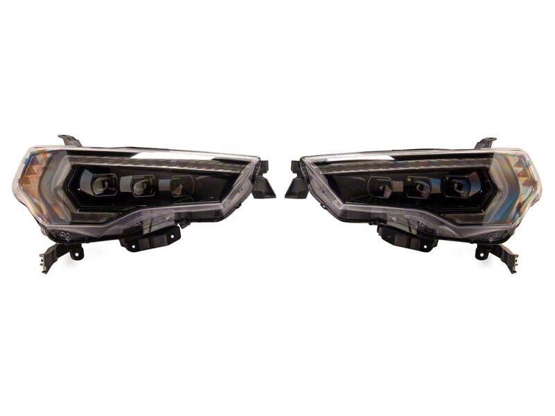 Toyota 4Runner LED Headlights - Raxiom - CXR Series with Amber DRL - Black - `14-`24