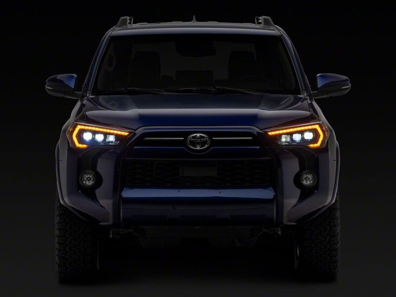Toyota 4Runner LED Headlights - Raxiom - CXR Series with Amber DRL - Black - `14-`24