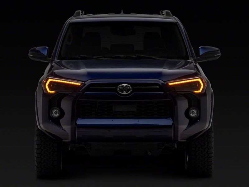 Toyota 4Runner LED Headlights - Raxiom - CXR Series with Amber DRL - Black - `14-`24