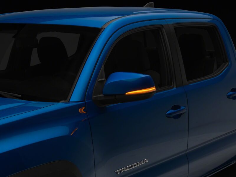 Toyota Tacoma Side Mirrors - Raxiom - Axial Series Amber LED - Clear - `16-`23