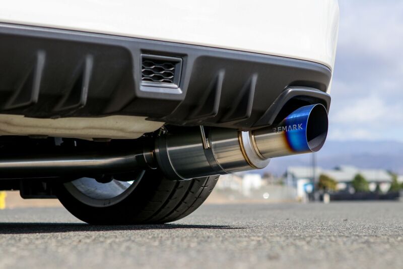 Subaru WRX STI Performance Exhaust - Single Exit - Remark - R1 Spec Cat-Back Exhaust Full Titanium (Resonated) - `15-`21
