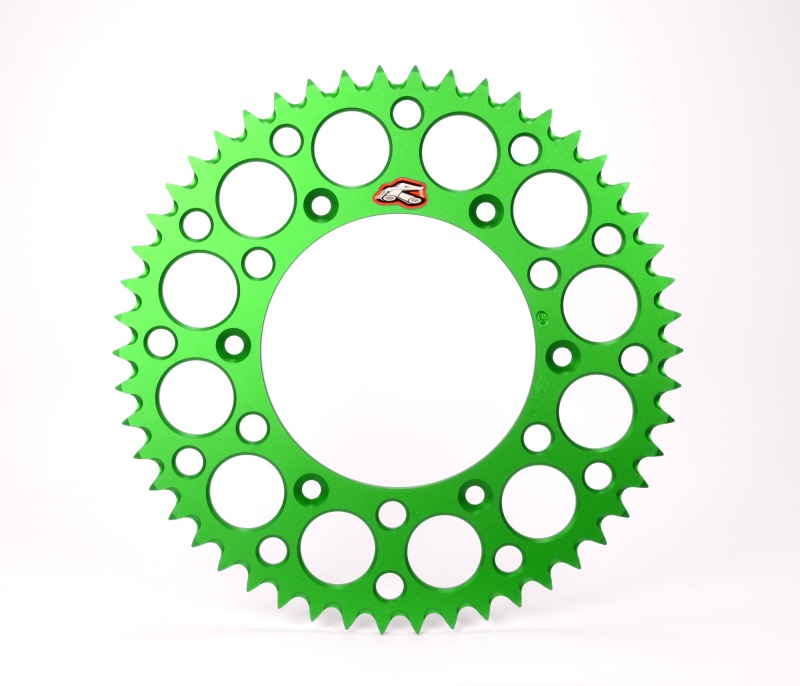 Kawasaki KX X Rear Sprocket - Renthal - Ultralight 520-51P Teeth - Green - `04-`23