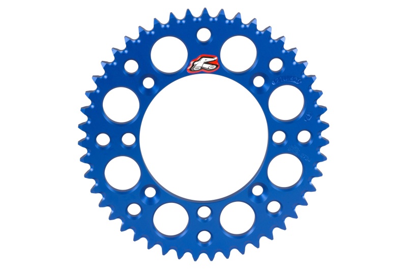 Yamaha YZ85 Rear Sprocket - Renthal - Grooved, 428-52P Teeth - Blue - `02-`17 Yamaha YZ85 Rear Sprocket - Renthal - Grooved, 428-52P Teeth - Blue - `02-`17