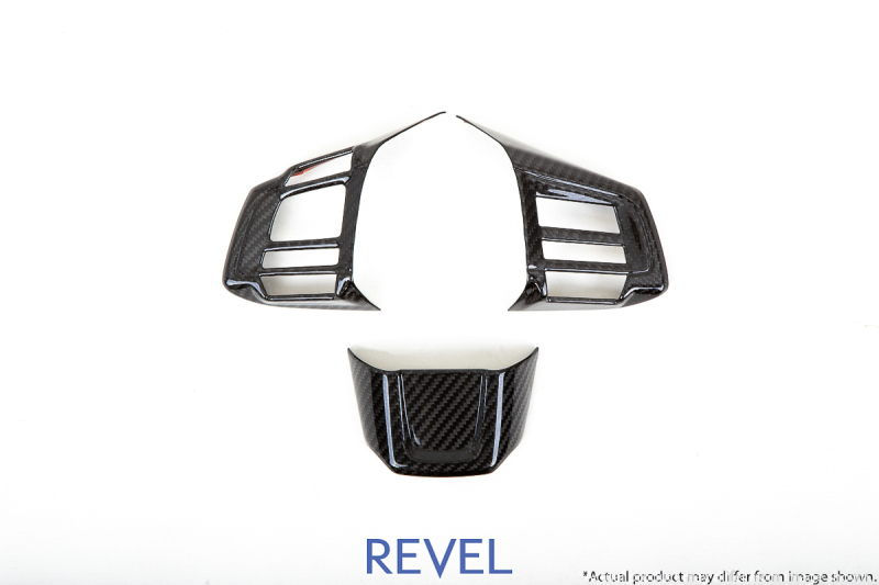 Subaru WRX Steering Wheel Insert Covers - Revel - GT Dry Carbon - `15-`18 Subaru WRX Steering Wheel Insert Covers - Revel - GT Dry Carbon - `15-`18