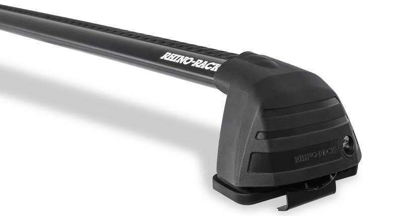 BMW 5 Series Roof Rack - Front + Rear - Rhino-Rack - Vortex ROC25 Flush 2 Bar - Black - `03-`10