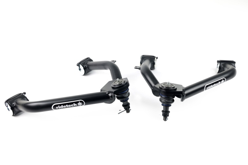 GMC Sierra 1500 Control Arms - Front Upper - Ridetech - StrongArms - Black - `14-`18