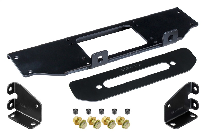 Jeep Wrangler JL Unlimited Winch Mounts - Front - RockJock - Winch Plate Kit Jeep Wrangler JL Unlimited Winch Mounts - Front - RockJock - Winch Plate Kit