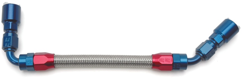 Ford Mustang Fuel Hose Kit - Russell - Stainless Steel Braided Hoses + Anodized Aluminum Hose Ends - `05-`07